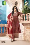Sheen By Hirwa Naira Cut Rayon Printed Plus Size Kurti With Bottom Dupatta Wholesale Price In Surat
